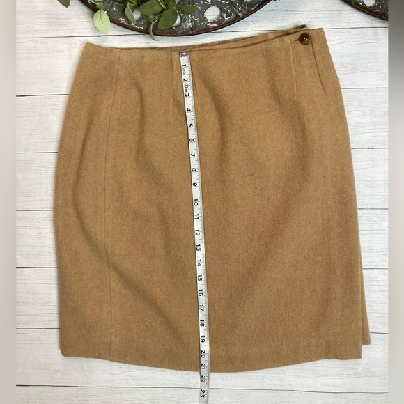Vintage David N Camel Hair Wrap Skirt - Picture 6 of 12